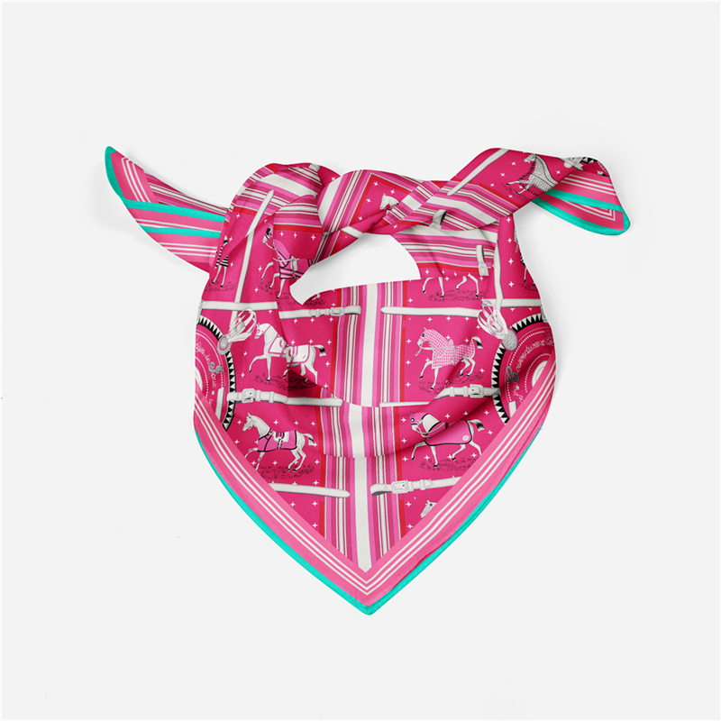 Beronia Rose Silk Scarf / 53cm