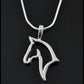Silver Horse Pendant Necklace - Dogs and Horses