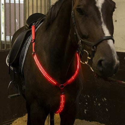 Horse Harness Breastplate Collar LED Lights - Dogs and Horses
