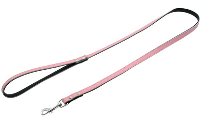 Matera Pink Leather Leash - Dogs and Horses