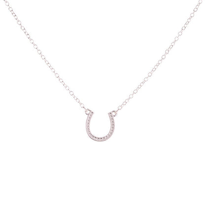 Horseshoe Necklace (Silver, Gold) - Dogs and Horses