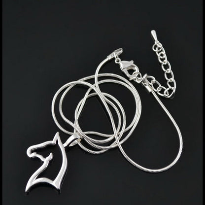 Silver Horse Pendant Necklace - Dogs and Horses