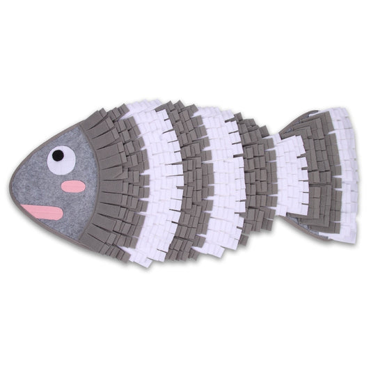 Gray Fish Snuffle Mat - Dogs and Horses