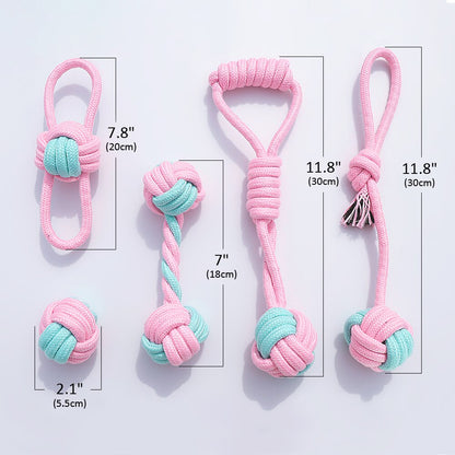 5-Piece Cotton Chew Rope - Dogs and Horses
