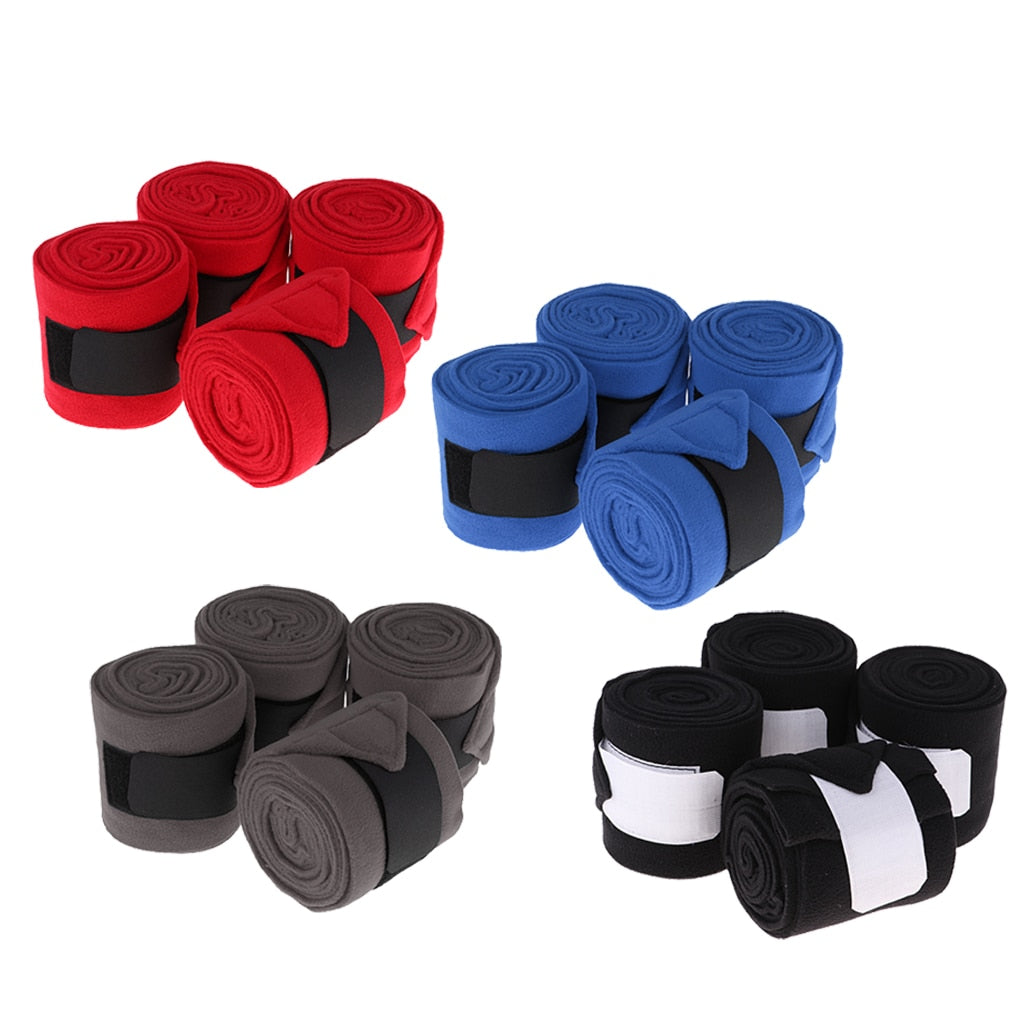 Black Pillowy-soft Fleece Bandages - Dogs and Horses