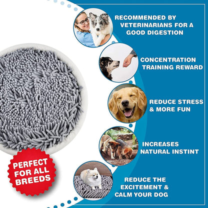 Interactive Snuffle Mat Gray & Blue - Dogs and Horses