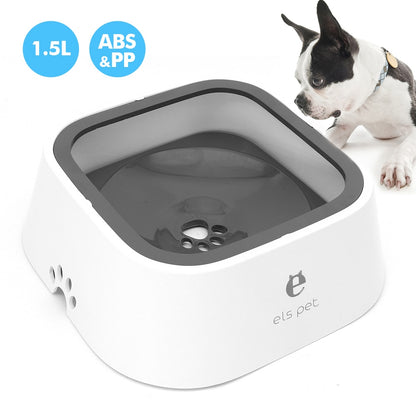 Water Bowl Portable Floating Not Wetting Mouth Dog Cat Bowl No Spill Water Feeder Dispenser Pet Water Fountain - Dogs and Horses