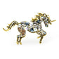 Crystal Unicorn Brooch (Gold)