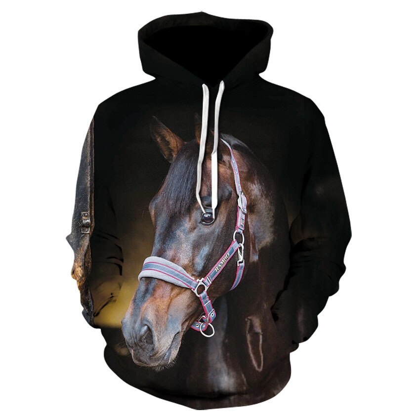 Ernesto Horse Art Hoodie - Dogs and Horses