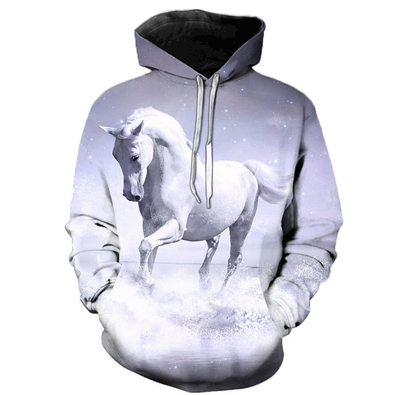 Paola Horse Art Hoodie - Dogs and Horses