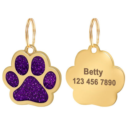 Gold Paw Personalized ID Tags - Dogs and Horses
