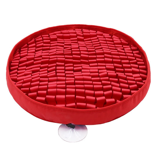 Red Round Snuffle Mat - Dogs and Horses