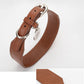 Lucca Brown Leather Collar & Leash Set - Dogs and Horses