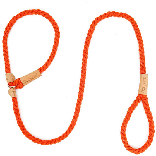 Orange Rope Slip Leash & Collar - Dogs and Horses