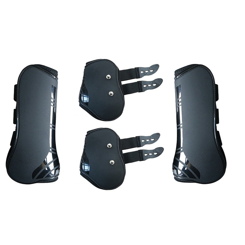 Black Adjustable Tendon & Fetlock Boots - Dogs and Horses