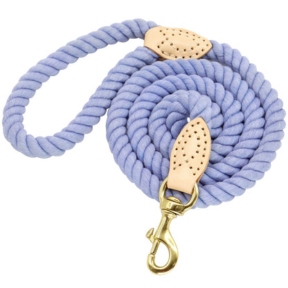 Blue Cotton Rope Leash - Dogs and Horses