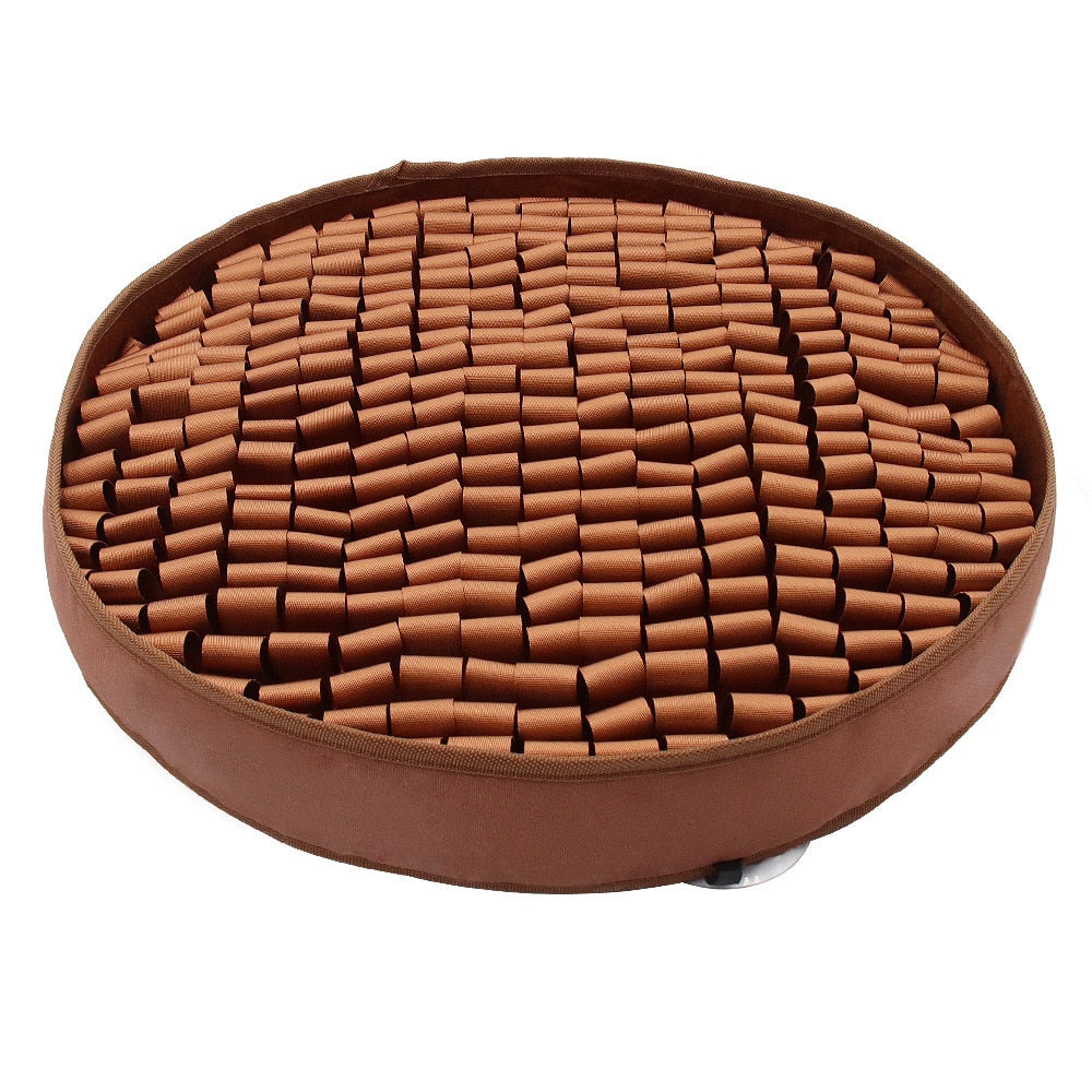 Brown Round Snuffle Mat - Dogs and Horses