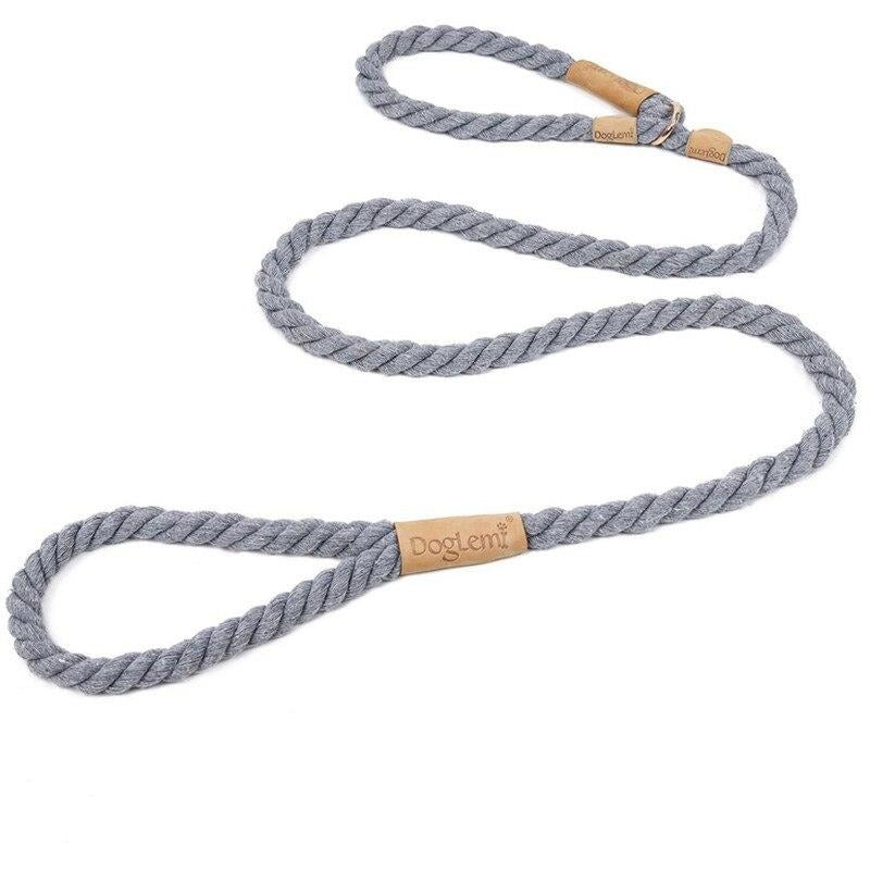 Gray Rope Slip Leash & Collar - Dogs and Horses