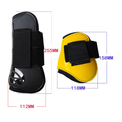 Brown Hook and Loop Closure Adjustable Tendon & Fetlock Boots - Dogs and Horses