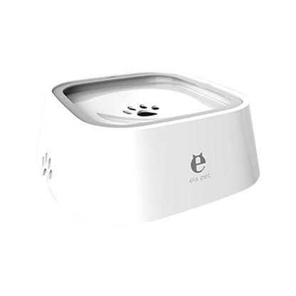 White Splash-Free Floating Water Bowl - Dogs and Horses