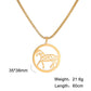 Horse Circle Pendant Necklace (Gold, Silver) - Dogs and Horses