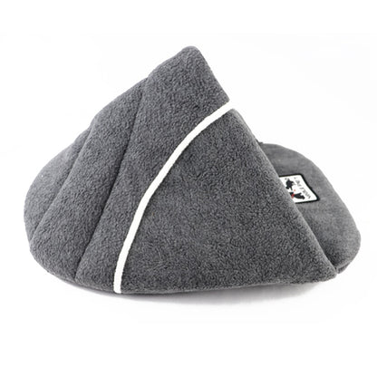 Soft Gray Cave Bed - Dogs and Horses