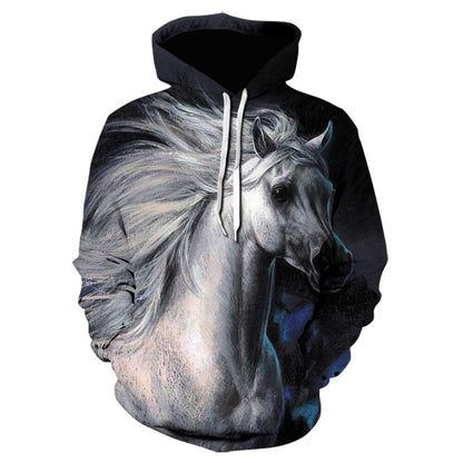 Arabiana Horse Art Hoodie - Dogs and Horses