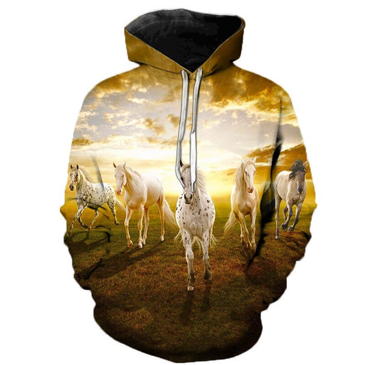 Luciana Horse Art Hoodie - Dogs and Horses
