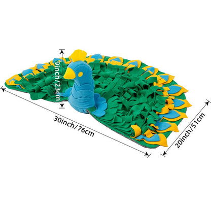 Peacock Snuffle Mat - Dogs and Horses