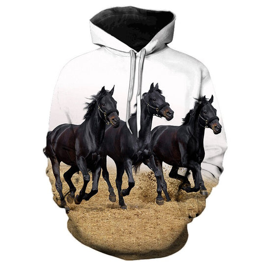 Marco Horse Art Hoodie - Dogs and Horses