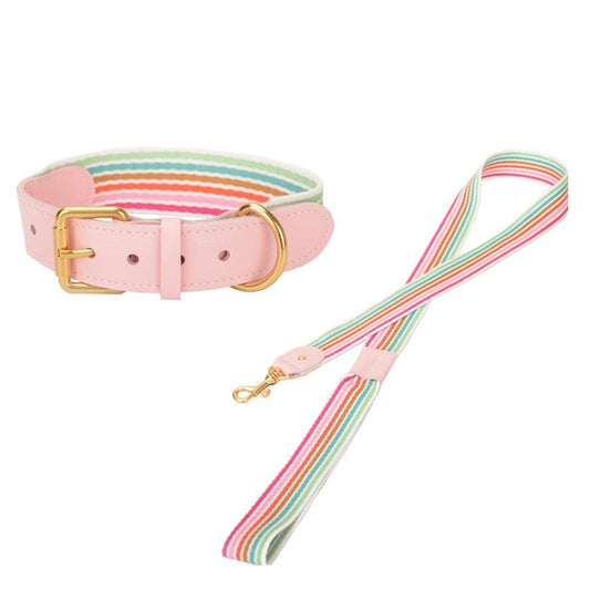 Oxford Pink Collar & Leash Set - Dogs and Horses