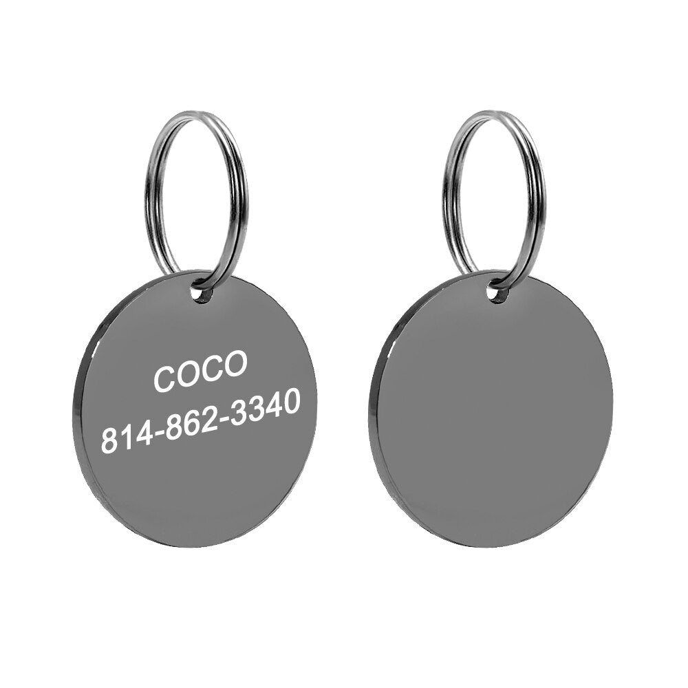 Round Personalized ID Tags - Dogs and Horses