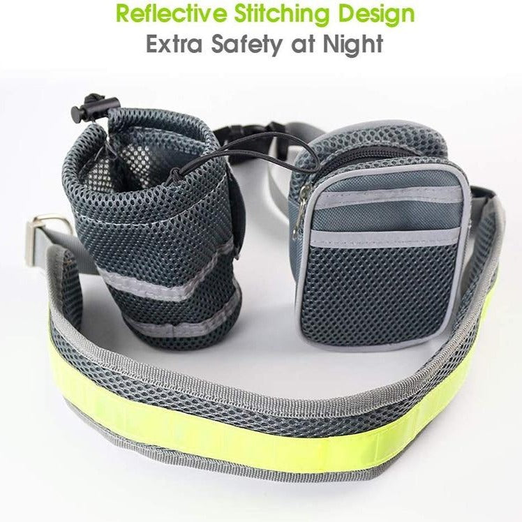 Gray Hands-Free Leash & Running Belt - Dogs and Horses