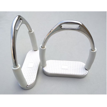 White Flexible Stainless Steel Stirrup - Dogs and Horses