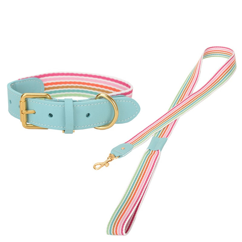 Oxford Blue Collar & Leash Set - Dogs and Horses