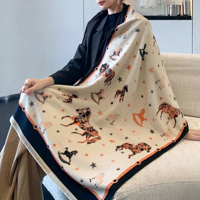 Ghislaine Luxurious Pashmina Scarf Shawl Wrap
