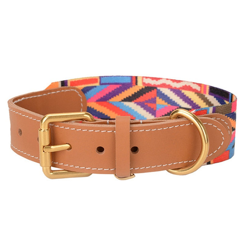 Oxford Multicolor Collar - Dogs and Horses