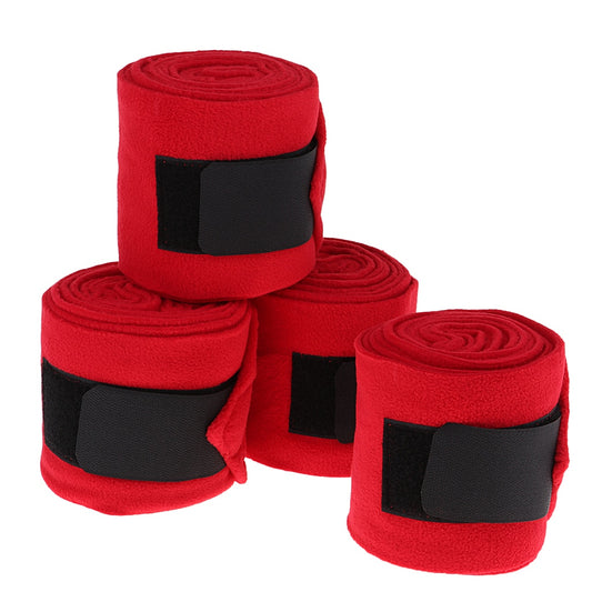 Red Pillowy-soft Fleece Bandages - Dogs and Horses