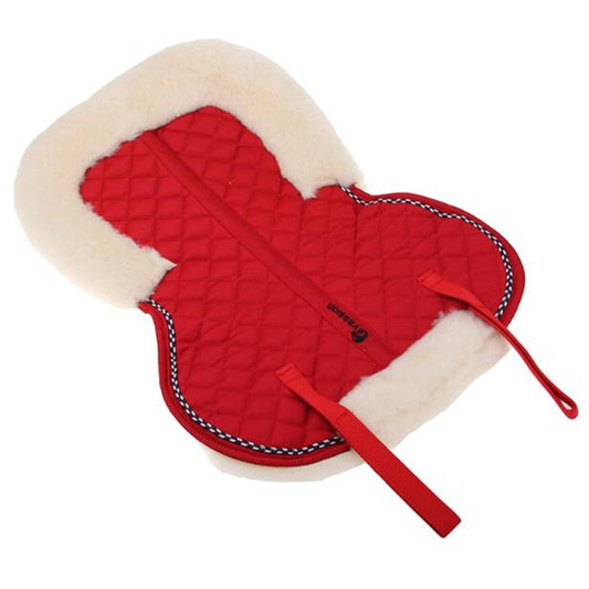 Red Soft Wool Half Saddle Pad - Dogs and Horses