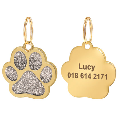 Gold Paw Personalized ID Tags - Dogs and Horses