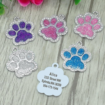 Paw Personalized ID Tags - Dogs and Horses