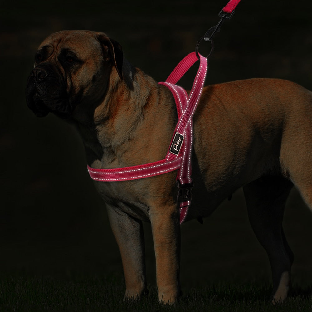 Pink No Pull Reflective Harness - Dogs and Horses