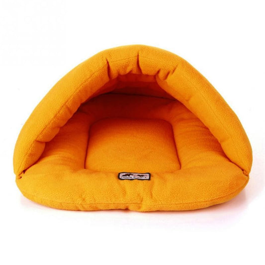 Soft Orange Cave Bed - Dogs and Horses