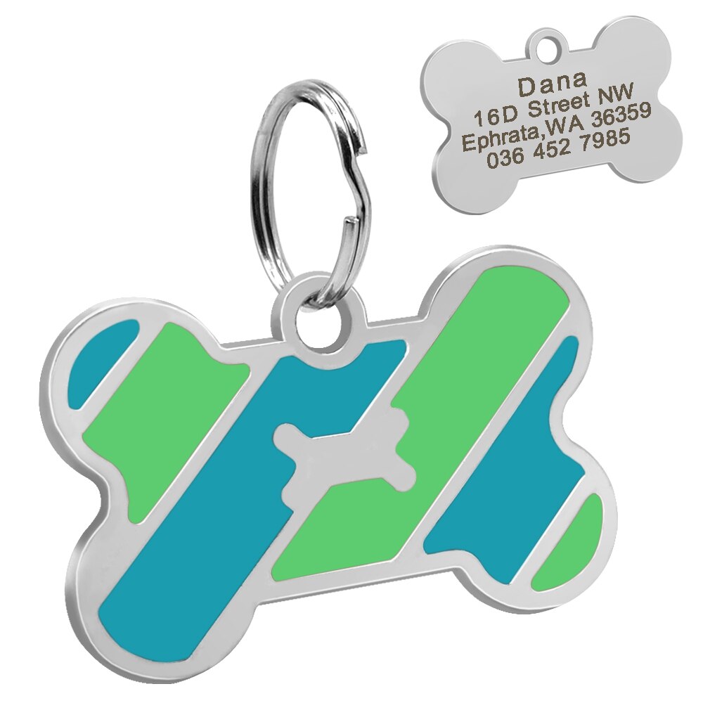 Bone Personalized ID Tags - Dogs and Horses