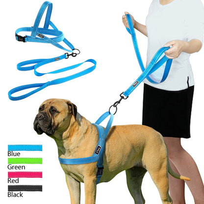 Blue No Pull Reflective Harness - Dogs and Horses