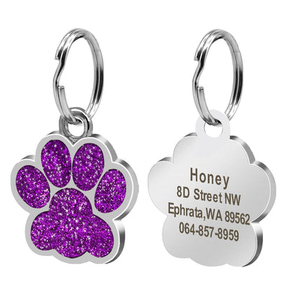 Paw Personalized ID Tags - Dogs and Horses