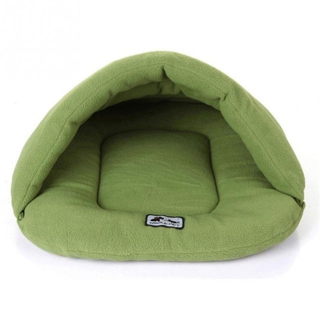 Soft Green Cave Bed - Dogs and Horses