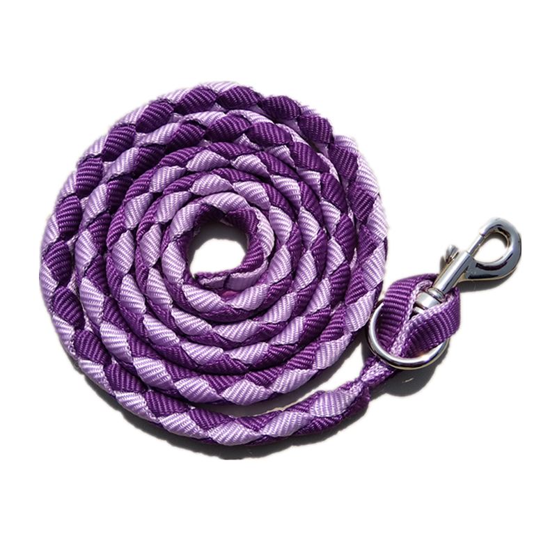Purple and Red Horse Lead Rope & Snap Buckle - Dogs and Horses
