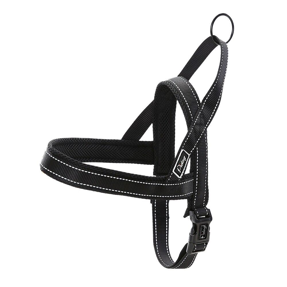 Black No Pull Reflective Harness & Leash Set - Dogs and Horses
