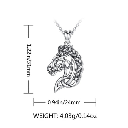 Horse Head in Celtic Knot Pattern